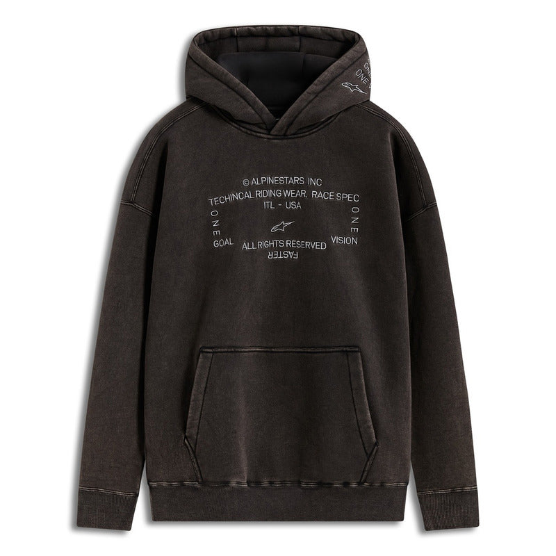 AS123652804 INFINITE WASHED OVERSIZED HOODIE WASHED BLACK