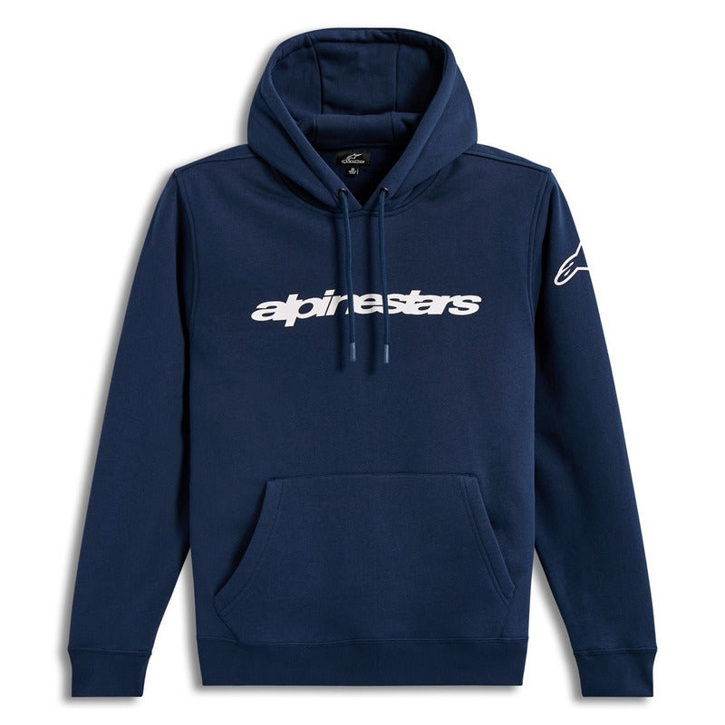 AS123652814 RACE WORDMARK HOODIE NAVY-WHITE