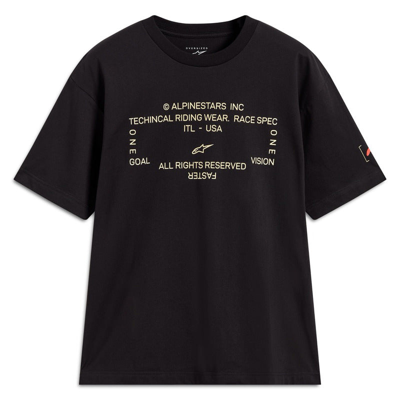 AS123672302 INFINITY OVERSIZED SS CSF TEE BLACK