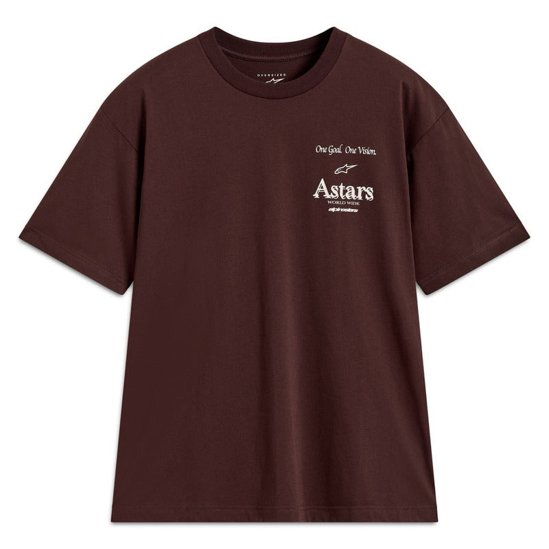 AS123672310 POST OVERSIZED SS CSF TEE BROWN
