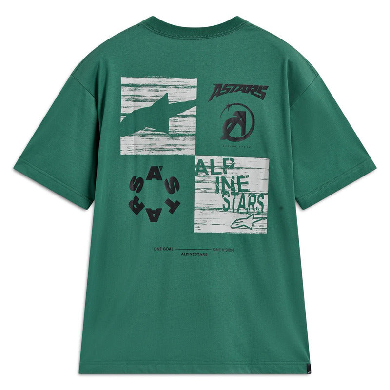 AS123672312 CHECKBACK OVERSIZED SS CSF TEE GREEN