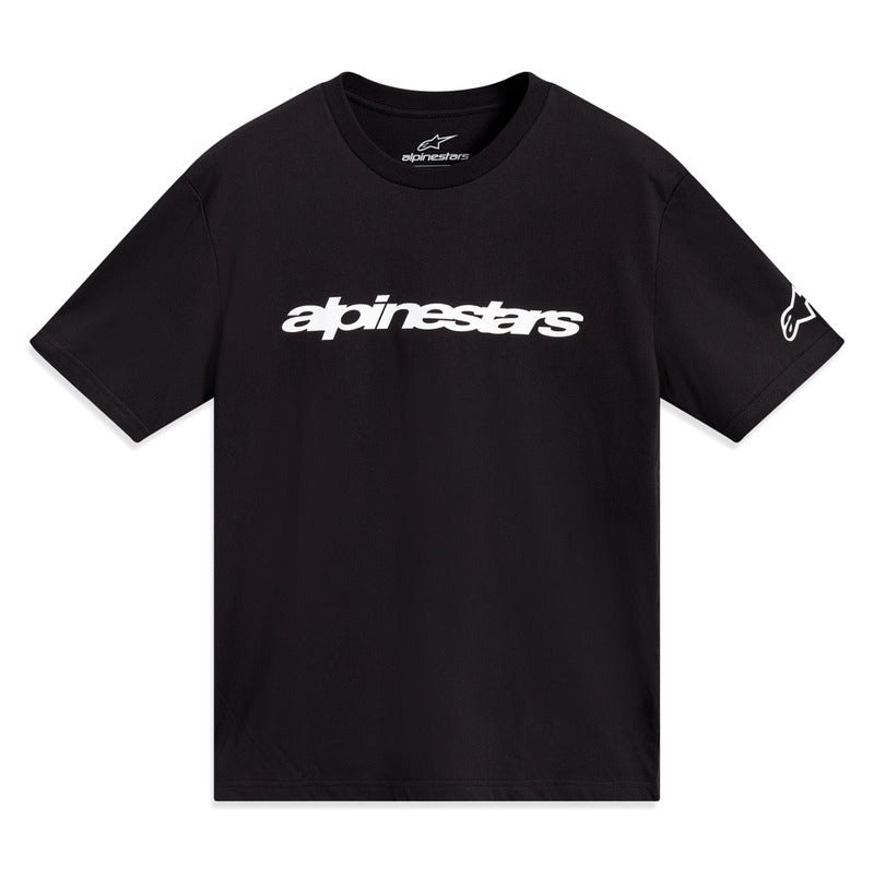 AS123672330 RACE WORDMARK SS CSF TEE BLACK/WHITE