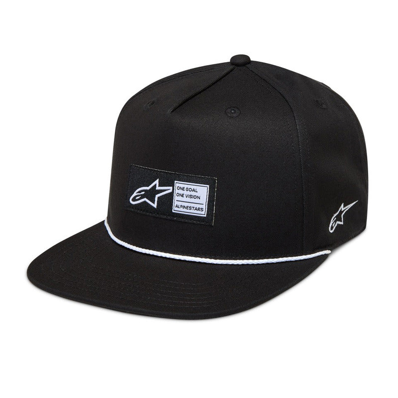 AS123681438 LABEL SNAPBACK HAT BLACK