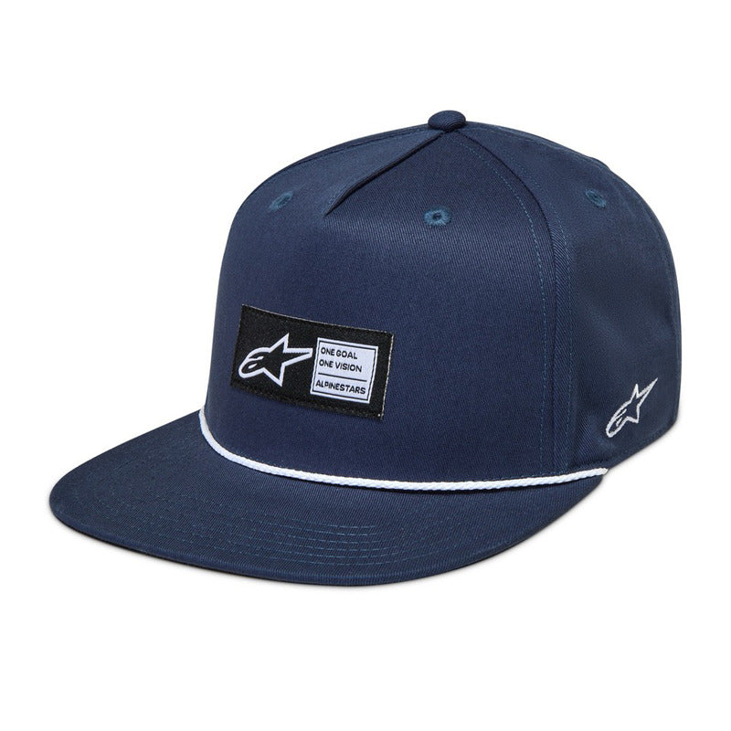 AS123681438 LABEL SNAPBACK HAT NAVY