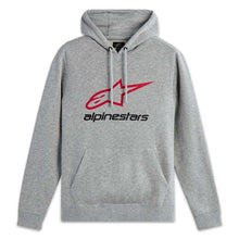 Alpinestars Always Hoodie V3 Grey Heather-Red-Black