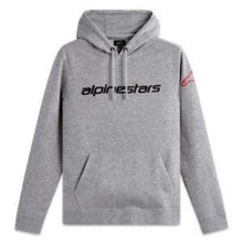 Alpinestars Linear Wordmark Hoodie V3 Grey Heather-Red-Black