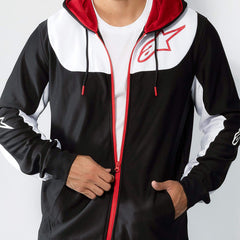 SESSIONS V3 HOODIE BLACK/WHITE/RED (1232)