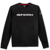 LINEAR CREW FLEECE BLACK/WHITE