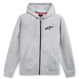AGELESS CHEST ZIP HOODIE GREY HEATHER/BLACK