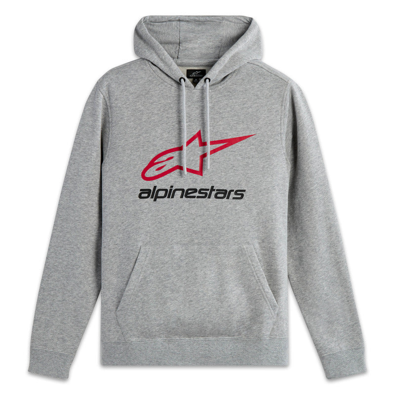 AS1451812 ALWAYS 2.0 HOODIE GREY HEATHER-RED-BLACK