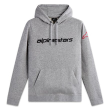 Alpinestars Linear Wordmark 2.0 Hoodie Grey Heather-Red-Black