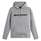 LINEAR WORDMARK 2.0 HOODIE GREY HEATHER-RED-BLACK