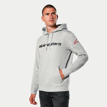 Alpinestars Linear Wordmark 2.0 Hoodie Grey Heather-Red-Black