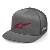 3D AGELESS TRUCKER HAT GREY-RED