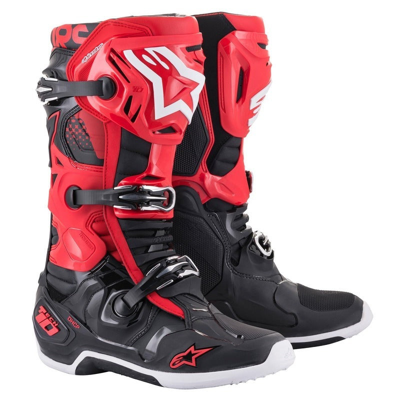 TECH 10 (MY20) BOOTS RED BLACK (0031)