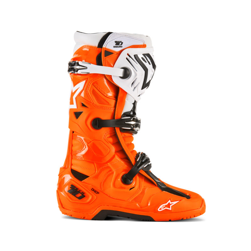 Alpinestars Tech 10 Enduro Boots Fluro-Orange Black White