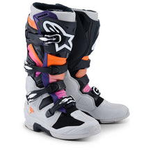 Alpinestars Tech 7 Boots Black Light-Gray Fluro-Orange Magenta