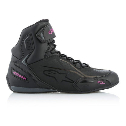 Alpinestars Womens Faster V3 Ride Shoe Black Fuchsia