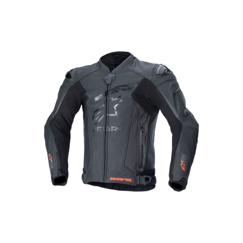 AS3100324 GP PLUS R V4 RIDEKNIT LEATHER JACKET BLACK / BLACK