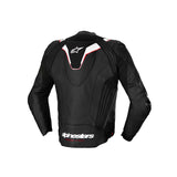 MISSILE V3 IGNITION LEATHER JACKET BLACK WHITE (0012)
