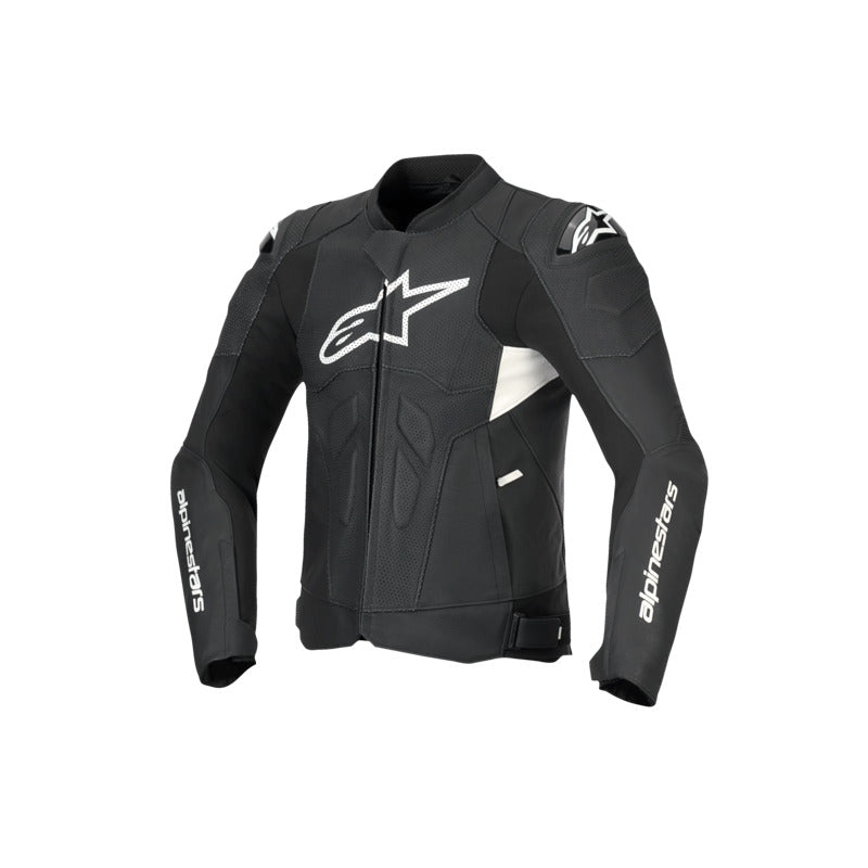 Alpinestars Dusk Airflow Leather Jacket Black White