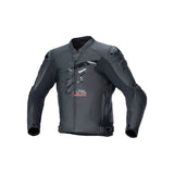 GP PLUS R V4 AIRFLOW LEATHER JACKET BLACK BLACK (1100)