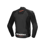 FASTER V3 AIR LEATHER JACKET BLACK FLURO-RED (1030)
