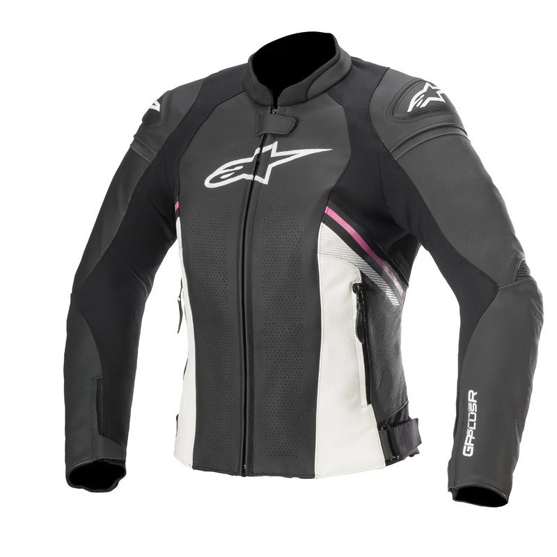 Womens GP Plus R V3 Air LTH JKT Black White Fuchsia (1239)