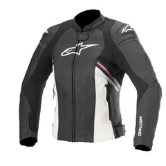 Womens GP Plus R V3 Air LTH JKT Black White Fuchsia (1239)