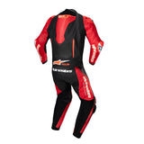 GPR7 1PC LEATHER SUIT BLACK MID-RED (1405)