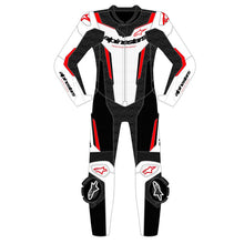 Alpinestars GP Force V2 Leather Suit 1 PC White Black Fluro-Red