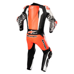 RACING ABSOLUTE V2 1 PC SUIT RED FLURO WHITE BLACK (3022)