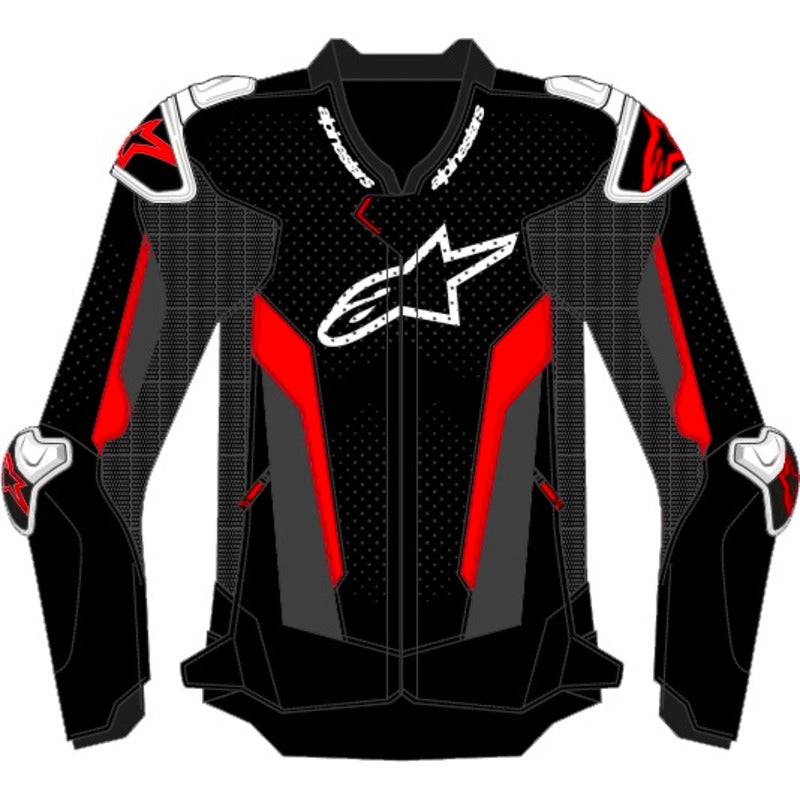 AS3300626 T GP AIR JACKET BLACK FLURO-RED