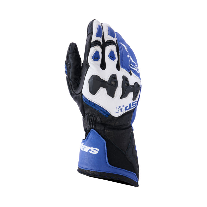 AS3500526 SP9 GLOVES BRIGHT BLUE NAVY WHITE