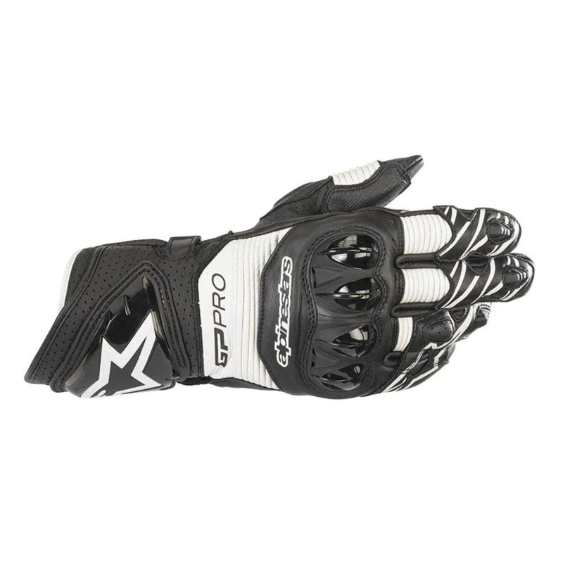 GP PRO R3 LEATHER GLOVE BLACK WHITE (0012)
