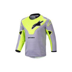 2025 KIDS RACER VEIL JERSEY GRAY FLURO-YELLOW (9157)