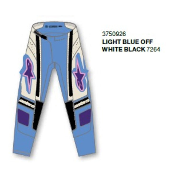 2026 Womens Techstar Nomur Pants Light-Blue Off-White Black