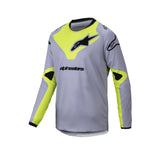 2025 YOUTH RACER VEIL JERSEY GRAY FLURO-YELLOW (9157)