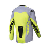 2025 YOUTH RACER VEIL JERSEY GRAY FLURO-YELLOW (9157)