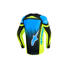 Alpinestars 2026 YOUTH SUPERTECH NOMUR JERSEY DARK-NAVY FLURO-YELLOW UCLA BLUE
