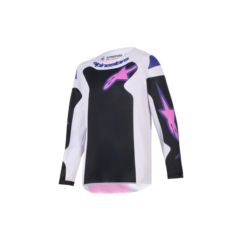 2026 YOUTH FLUID GRID JERSEY BLACK LIGHT-GRAY PURPLE
