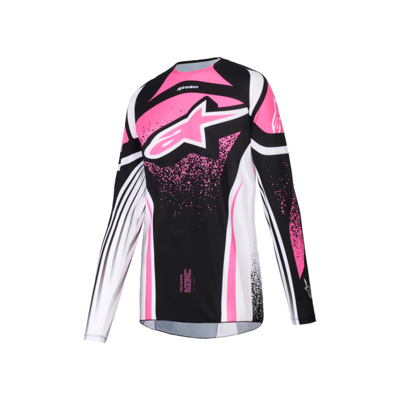 Alpinestars 2026 Womens Techstar Nomur Jersey Black White Fuchsia