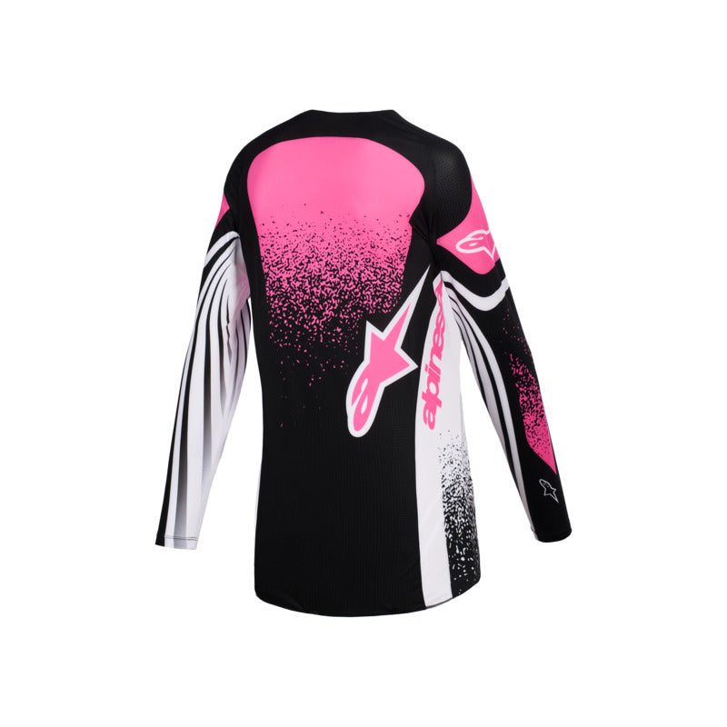 Alpinestars 2026 WOMENS TECHSTAR NOMUR JERSEY BLACK WHITE FUCHSIA