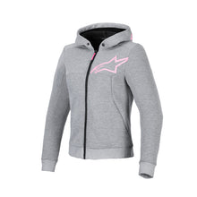 Alpinestars Womens Chrome V2 Sport Hoodie Gray Heather Fluro-Pink