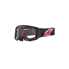 SUPERTECH CORP GOGGLE | BLACK RED (1422) | CLEAR LENS