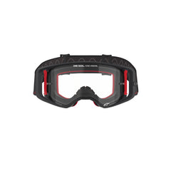 SUPERTECH CORP GOGGLE | BLACK RED (1422) | CLEAR LENS