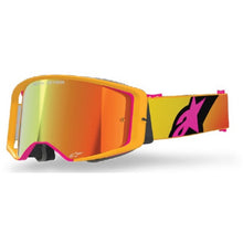 Alpinestars Supertech Corp Goggle Yellow Pink Mirror Red Lens