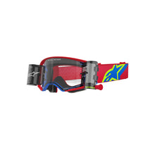 Alpinestars Supertech Corp Goggle Red Blue Clear Lens Roll Off