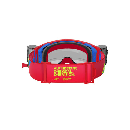 Alpinestars Supertech Corp Goggle Red Blue Clear Lens Roll Off