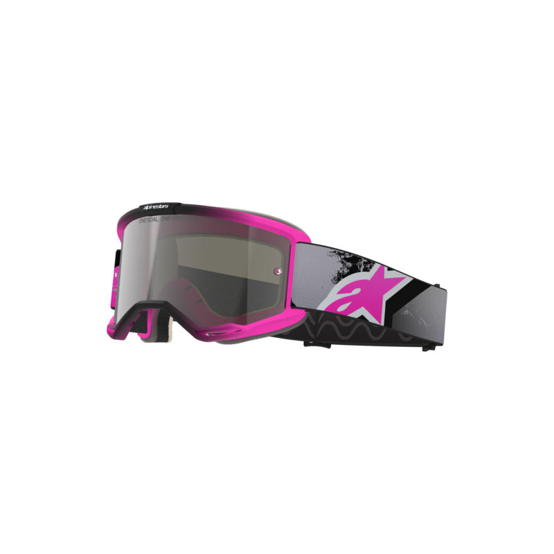 Alpinestars (MX26) Vision 5 Lahnd Goggle Iron Pink Fluro Mirror Silver Lens